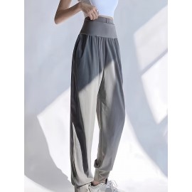 High Waist Jogger Pants, Casual Slant Pockets Loose Pants, Women's Clothing