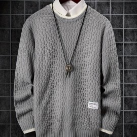 Men's Thermal Casual Knitted Pullover Sweater