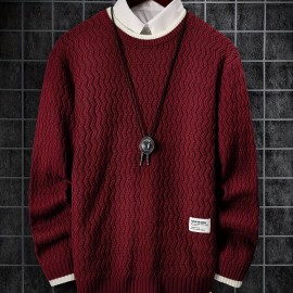 Men's Thermal Casual Knitted Pullover Sweater