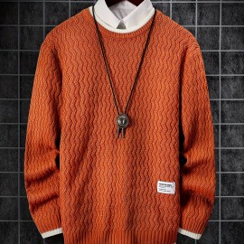 Men's Thermal Casual Knitted Pullover Sweater