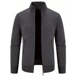 Elegant Slightly Stretch Cardigan, Men's Casual Vintage Style Cardigan Sweater Coat For Fall Winter