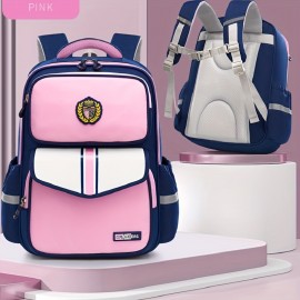 1pc Simple Fashion Backpack, Large Capacity School Backpack