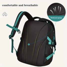 Student Schoolbag, Men's Simple And Large Capacity New Waterproof And Spine Protection Teenagers Backpack