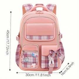 1pc Happy Tree 13592 Children's Student Backpack Cute Fashion College Style, Ideal choice for Gifts