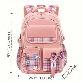 1pc Happy Tree 13592 Children's Student Backpack Cute Fashion College Style, Ideal choice for Gifts