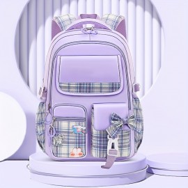 1pc Happy Tree 13592 Children's Student Backpack Cute Fashion College Style, Ideal choice for Gifts