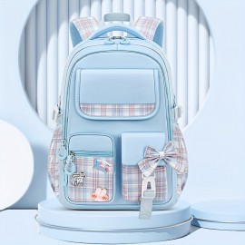 1pc Happy Tree 13592 Children's Student Backpack Cute Fashion College Style, Ideal choice for Gifts