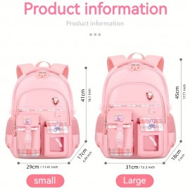 Cute Casual Large Capacity Backpacks, School Bag, Travel Backpack