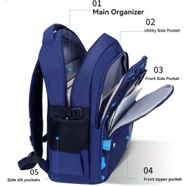 New School Students Schoolbag, Lightweight Leisure Shoulder Bag, Large Capacity Student Backpack