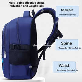 New School Students Schoolbag, Lightweight Leisure Shoulder Bag, Large Capacity Student Backpack