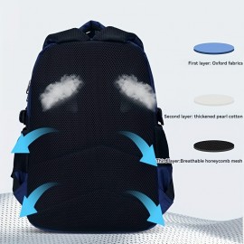 New School Students Schoolbag, Lightweight Leisure Shoulder Bag, Large Capacity Student Backpack