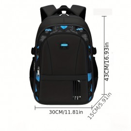 New School Students Schoolbag, Lightweight Leisure Shoulder Bag, Large Capacity Student Backpack