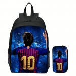 2pcs New Printed Student Backpack With Pencil Case Set, For Boys And Girls, Casual Outdoor Large Capacity Backpack Set