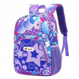 Children's Casual Print Graffiti Backpacks Large Capacity School Bag Casual Lightweight Daypack Travel Bag