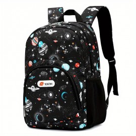 Children's Casual Print Graffiti Backpacks Large Capacity School Bag Casual Lightweight Daypack Travel Bag