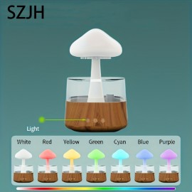 Rain Cloud Humidifier Water Drip With Adjustable LED Lights White Noise Humidification Desk Fountain Bedside Sleeping Relaxing Mood