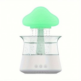 Rain Cloud Aromatherapy Essential Oil Zen Diffuser & Raining Cloud Night Light Mushroom Lamp, Diffusers Micro Humidifier Desk Fountain Bedside Sleeping Relaxing Mood Water Drop Sound