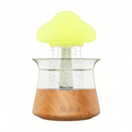 Rain Cloud Aromatherapy Essential Oil Zen Diffuser & Raining Cloud Night Light Mushroom Lamp, Diffusers Micro Humidifier Desk Fountain Bedside Sleeping Relaxing Mood Water Drop Sound