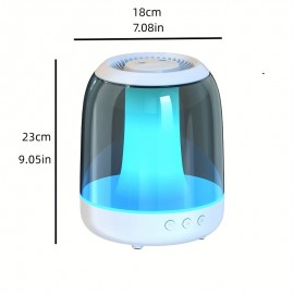 2-in-1 Multi-function 101.44oz Air Humidifier, Living Room Aroma Essential Oil Diffuser, Cold Mist Machine Integrated Home Speaker 9D Heavy Bass Mobile Phone Multi-function Bluetooth Audio Aromatherapist Diffuser Humidifier