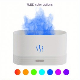 USB Flame Aromatherapy Humidifier - Perfect for Home and Office, Creates Soothing Atmosphere and Simulates Real Flame