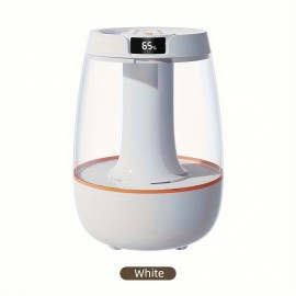 3 Liters Large Capacity Double Nozzle Cold Fog Humidifier, Bedroom Small Night Light Humidifier, Suitable For Home Plant Humidifier, Silent Air Humidifier Can Be Used For Up To 36 Hours, AI Intelligent Digital Display Air Humidity