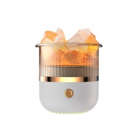 Salt Stone Humidifier with Aromatherapy and Atmosphere Light for Office and Bedroom