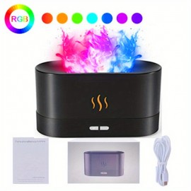 Flame Ultrasonic Humidifier - Soothe Dry Skin and Sinuses with Adjustable Mist Levels and Aromatherapy Function