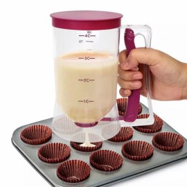 Cupcake Batter Separator And Dispenser - Handheld Funnel Measuring Cup Tool For Mess-Free Baking