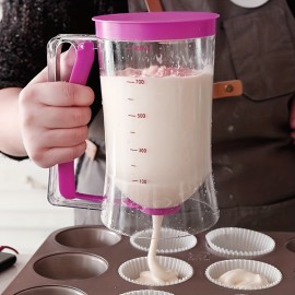 Cupcake Batter Separator And Dispenser - Handheld Funnel Measuring Cup Tool For Mess-Free Baking