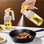 1pc 250ml/8.45oz Leak-Proof Oil Sprayer, Kitchen Oil Sprayer, For Kitchen, BBQ, Air Fryer, And Camping, Kitchen Stuff