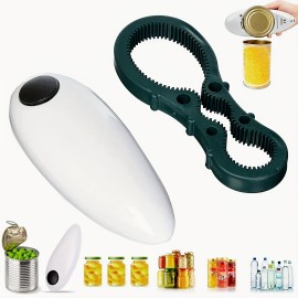 Electric Can Opener Hands Free Automatic No Sharp Edges Best Gift For Women, Senior With Arthritis