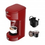 Single Serve Coffee Maker Coffee Brewer Compatible With K-Cup Single Cup Capsule With 6 To 14oz Reservoir (Only Machine)