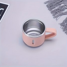 Vacuum Insulation Cup, Stainless Steel Set With Cup Cover, One Cup With Three Lids, Stainless Steel Insulation Cup, Business Office Gift Cup