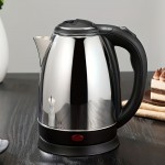 Stainless Steel Electric Kettle with 2L Large Capacity - Auto-Shutoff, Anti-Scald, Curling Boil, Home Use, 110V-130V, US Plug