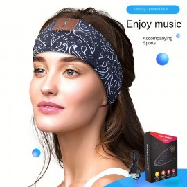 Wireless Headband, Cozy Wireless Band Headband Sleep Headphones Sleep Mask with Thin HD Stereo Speakers Perfect for Side Sleepers, Sport, Yoga, Travel Best Gift Ideas Perfect for Sports