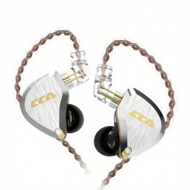 CCA C12 In Ear Monitor Headphones 5BA 1DD Hybrid HiFi IEM Earphones Noise Isolating Stereo Wired Earbuds For Musicians, Audiophile, Singers, DJ