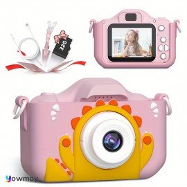 Mini Camera Toys For 3 4 5 6 7 8 9 10 11 12 Year Old Boys/Girls, Digital Camera For Toddler With Video, Christmas Birthday Festival Gifts Selfie Camera 32GB SD Card