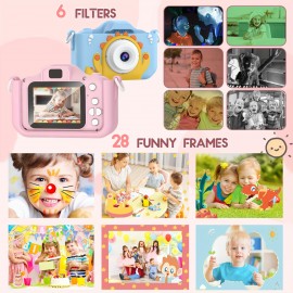 Mini Camera Toys For 3 4 5 6 7 8 9 10 11 12 Year Old Boys/Girls, Digital Camera For Toddler With Video, Christmas Birthday Festival Gifts Selfie Camera 32GB SD Card