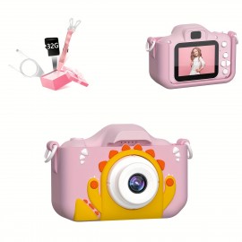 Mini Camera Toys For 3 4 5 6 7 8 9 10 11 12 Year Old Boys/Girls, Digital Camera For Toddler With Video, Christmas Birthday Festival Gifts Selfie Camera 32GB SD Card