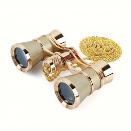 3Ã—25 Retro Telescope Full Metal With Bracelet Retro Metal Small Portable Decorative Optical HD Watch Concert Opera Competition Binoculars