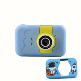 Kids Selfie Camera With Flip Lens, Suitable For Boys And Girls, Christmas Day Birthday Gift HD Digital Video Toddler Camera Portable Educational Toy With 32GB SD Card