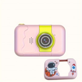 Kids Selfie Camera With Flip Lens, Suitable For Boys And Girls, Christmas Day Birthday Gift HD Digital Video Toddler Camera Portable Educational Toy With 32GB SD Card