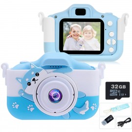 Kids Camera, Cartoon Children's Digital Camera With Silicone Case, 1080P HD 2.0 Inch Screen, Children's Digital Camera, Christmas New Year Toy For Boys Girls Toy Camera