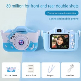 Kids Camera, Cartoon Children's Digital Camera With Silicone Case, 1080P HD 2.0 Inch Screen, Children's Digital Camera, Christmas New Year Toy For Boys Girls Toy Camera