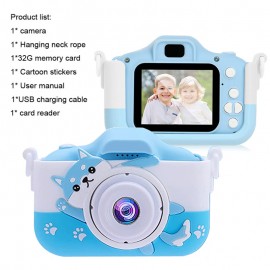 Kids Camera, Cartoon Children's Digital Camera With Silicone Case, 1080P HD 2.0 Inch Screen, Children's Digital Camera, Christmas New Year Toy For Boys Girls Toy Camera