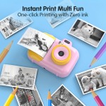 Instant Photo Camera Camera Pictures With Thermal Printing Paper Toys For Girls Gift 2.7k Photographic Cameras