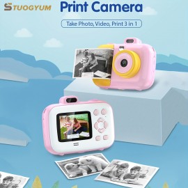 Instant Photo Camera Camera Pictures With Thermal Printing Paper Toys For Girls Gift 2.7k Photographic Cameras