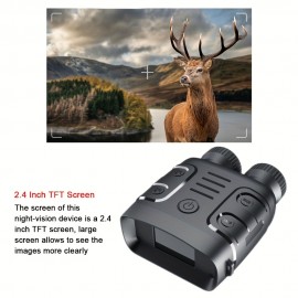 1080P Binocular Infrared Night-Visions Device 5X Binocular Day Night Use Photo Video Taking Digital Zoom For Hunting Boating, Battery Powered (included 2000mAh);thansgiving Christmas New Year Gift