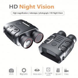 1080P Binocular Infrared Night-Visions Device 5X Binocular Day Night Use Photo Video Taking Digital Zoom For Hunting Boating, Battery Powered (included 2000mAh);thansgiving Christmas New Year Gift