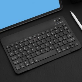 Portable Mini Wireless 10 Inch Keyboard Suitable For IPad, IPad Pro, IPad Mini, IPad Air, Rechargeable Ultra-thin Wireless Keyboard Suitable For Apple IPhone Samsung Tablet Smartphone IOS Android Windows.